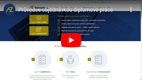 Video průvodce objednávkou diplomové práce